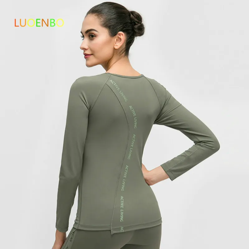 Новинка 2020 топы из плотной ткани для фитнеса и йоги женские спортивные