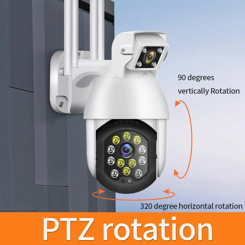 

1080P HD Wi-Fi камера ночного видения наружная беспроводная PTZ IP камера обнаружения человека Домашняя безопасность CCTV 2 МП Радионяня Камера