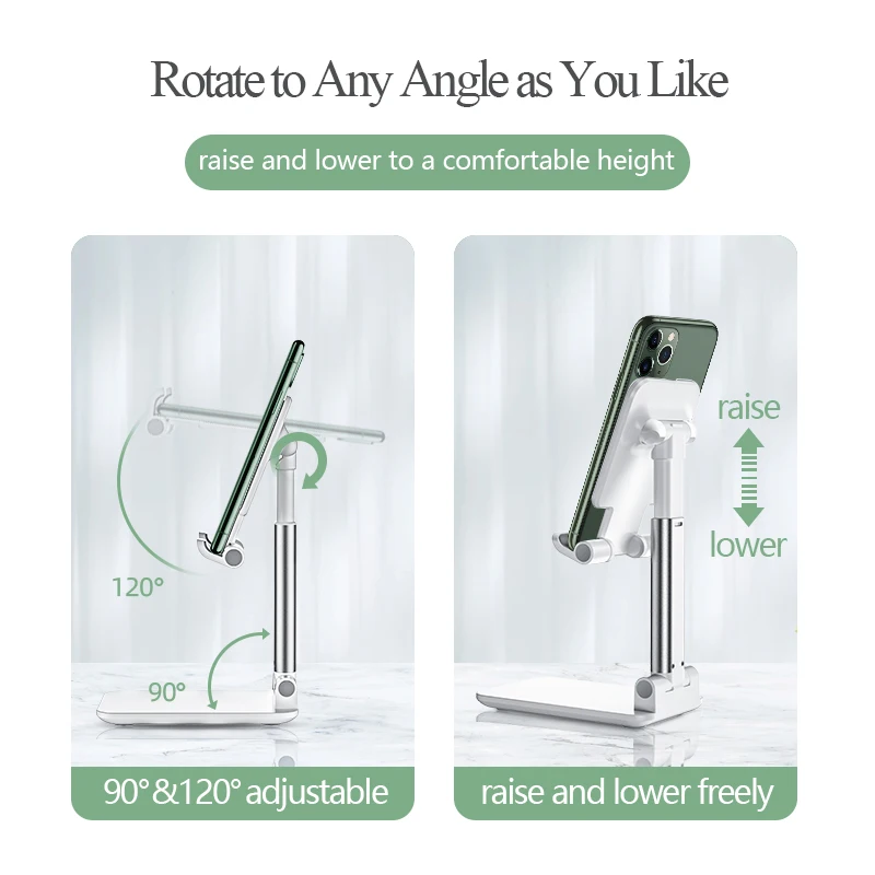 lokfo universal desktop mobile phone holder stand for iphone ipad adjustable tablet foldable table cell phone desk stand holder free global shipping