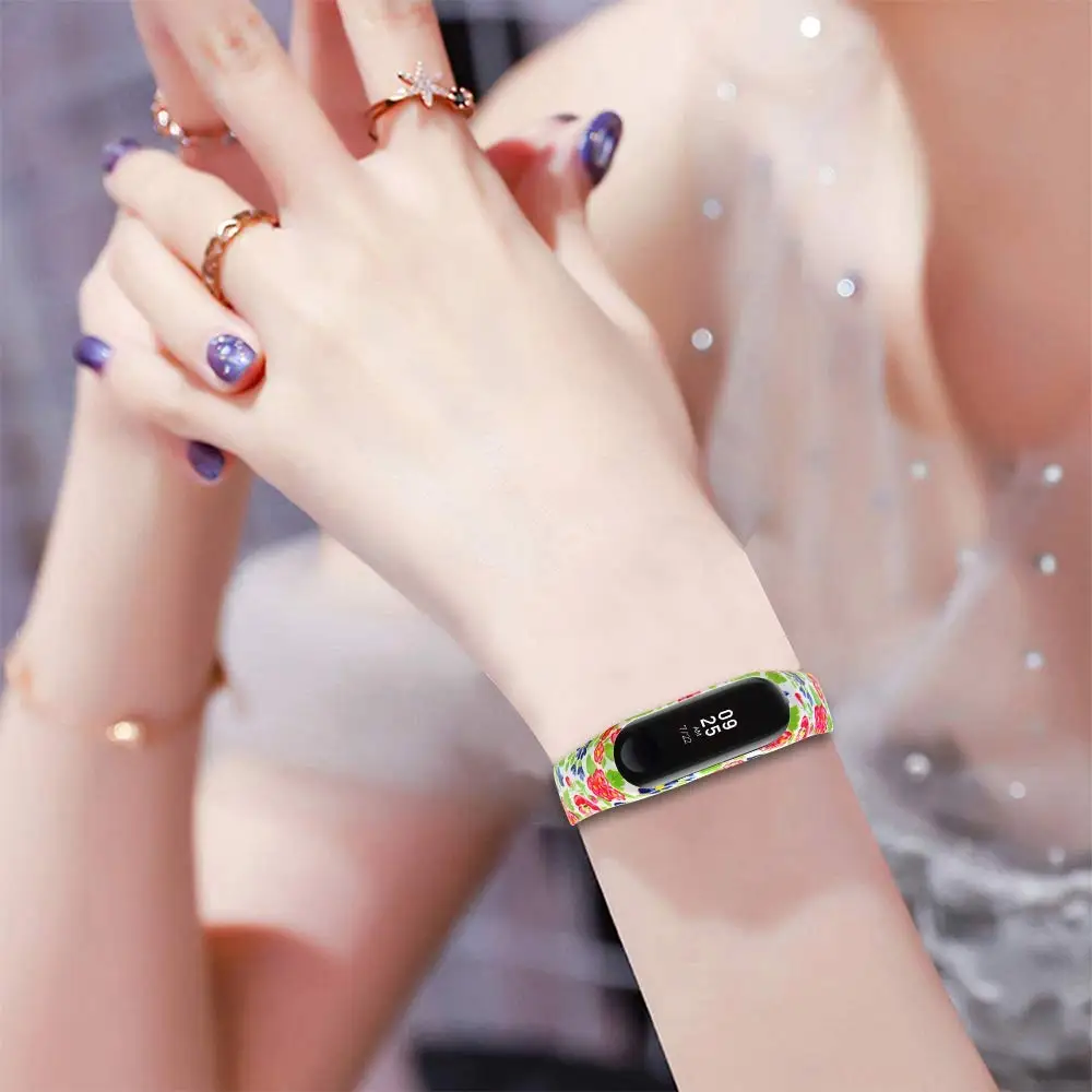 Сменный ремешок для браслета Xiaomi Mi Band 4 3 силиконовый miband разнообразные