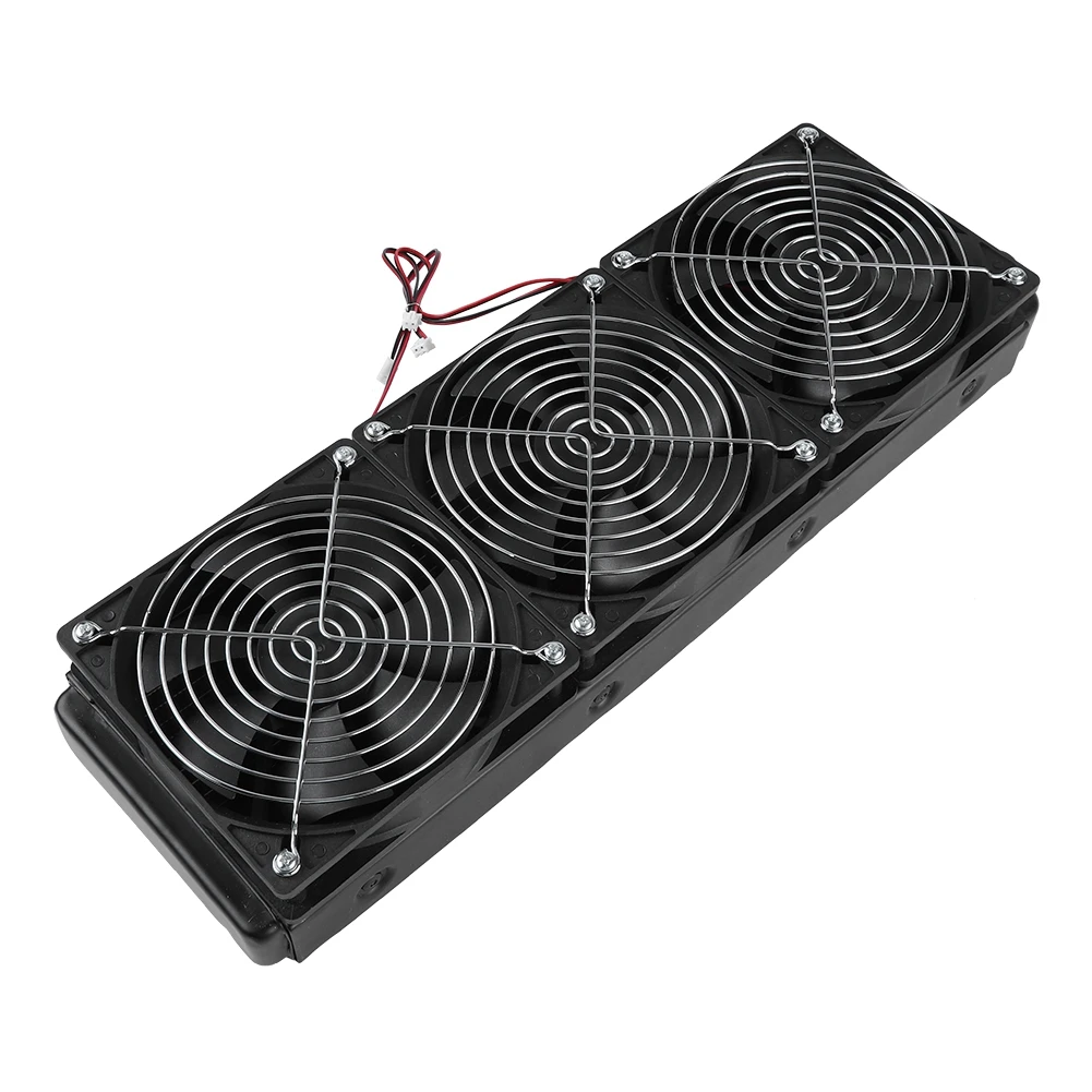 

CPU Water Cooling Radiator G1/4 Thread Heat Row Radiator With Fan 18 Tubes (360mm) Desktop Peripherals