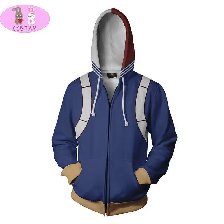 

COFUN Boku No My Hero Academia Sweatshirt Men Hoodie 3D Printing Hooded Hip Hop Casual Funny Tracksuits Japanese Cosplay Costume