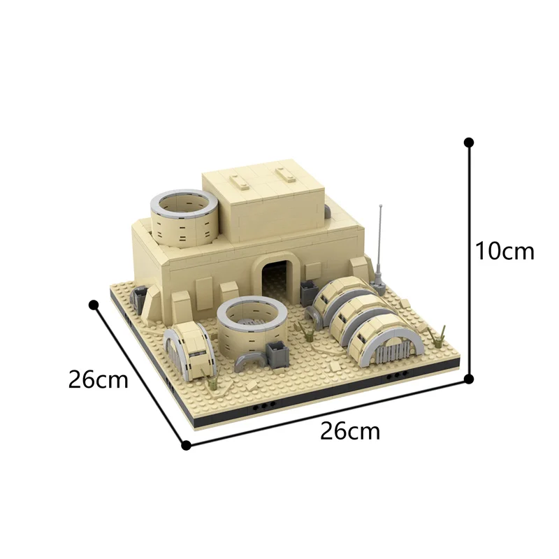 

MOC Desert Power Plant for a Modulars Tatooines House Villa Building Blocks Bricks DIY Model Educational Toys Kids Gift 752pcs
