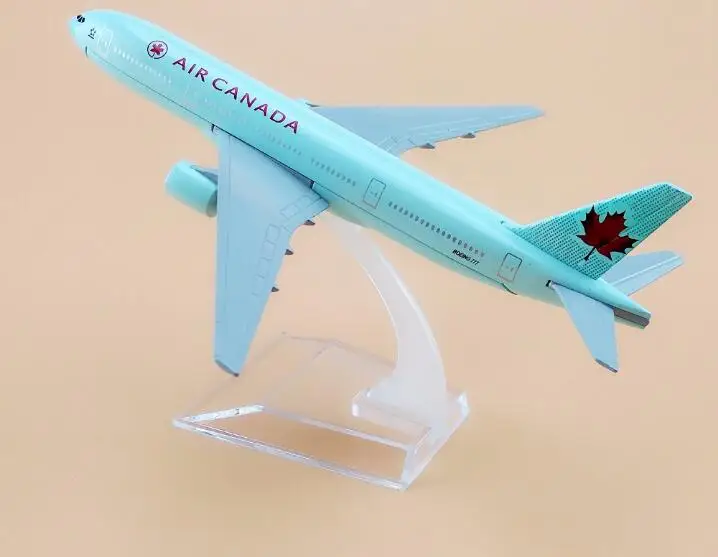 Горячая продажа 16 см модель самолета Boeing 777Air Канада самолет B777 металлическая для