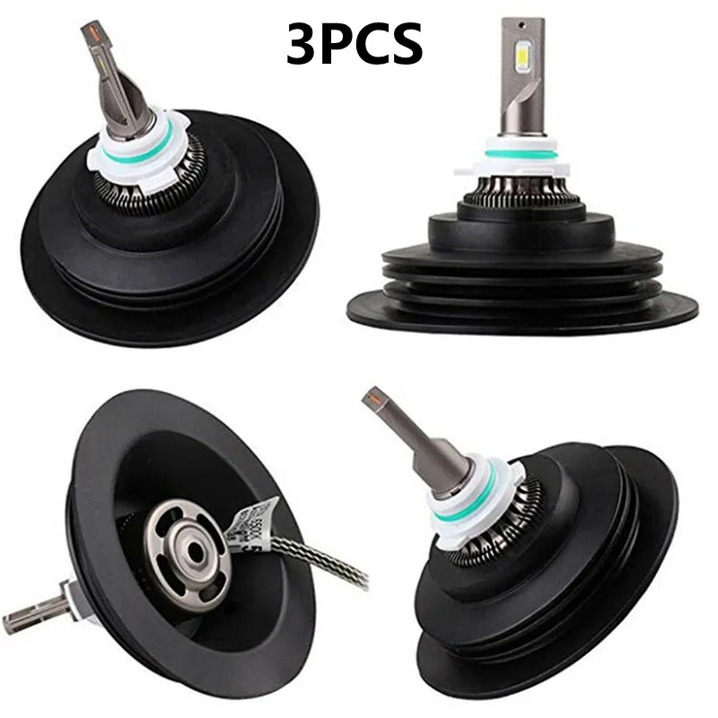 

3PCS Headlight Lamp Light Rubber Dust Cover Car Motorcycle LED Headlight Bulb Waterproof Dust Cover C6 Inner diameter 32MM
