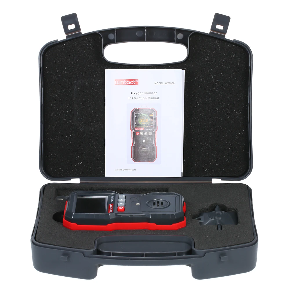 

wintact High Precision Oxygen Meter Professional Portable Oxygen(O2) Concentration Detector with 120000 Data Logging LCD Display