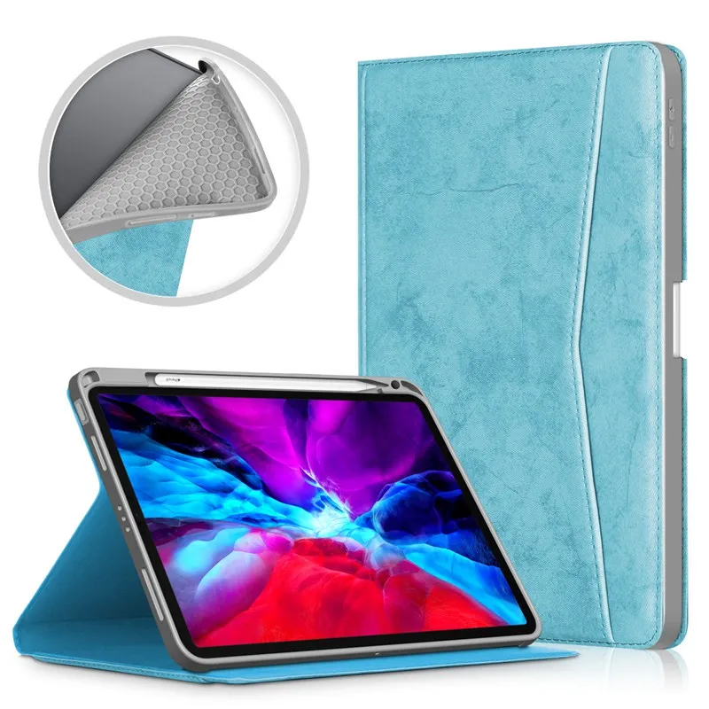 

Silicone Case For Tablet iPad Air 4 10.9 2020 PU Leather Flip Coque Case for ipad Air 4 2020 10.9 inch with Auto Sleep Function