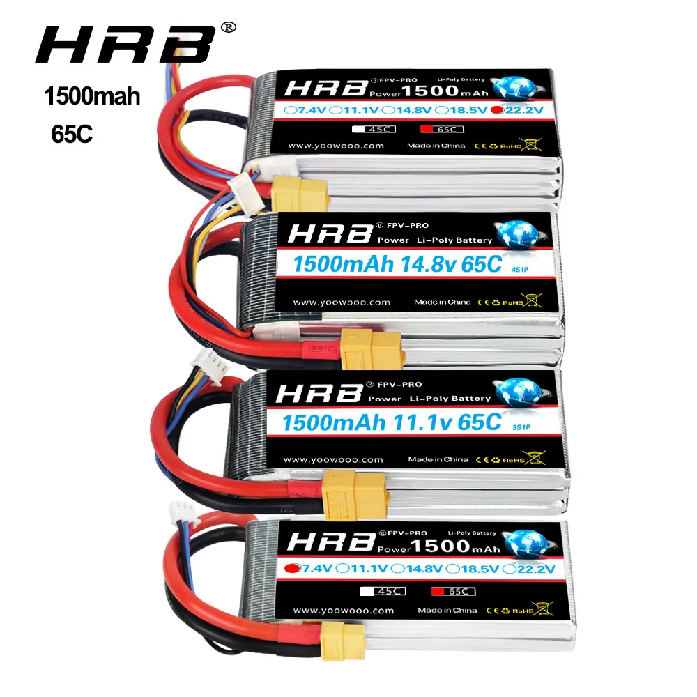 аккумулятор hrb 3s 4s lipo 111 в 1500 мач 148 в 222 в