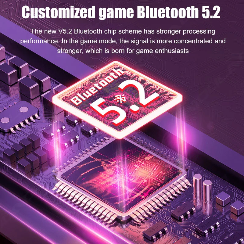 Беспроводные наушники TWS Bluetooth 5 1 спортивные водонепроницаемые Игровые