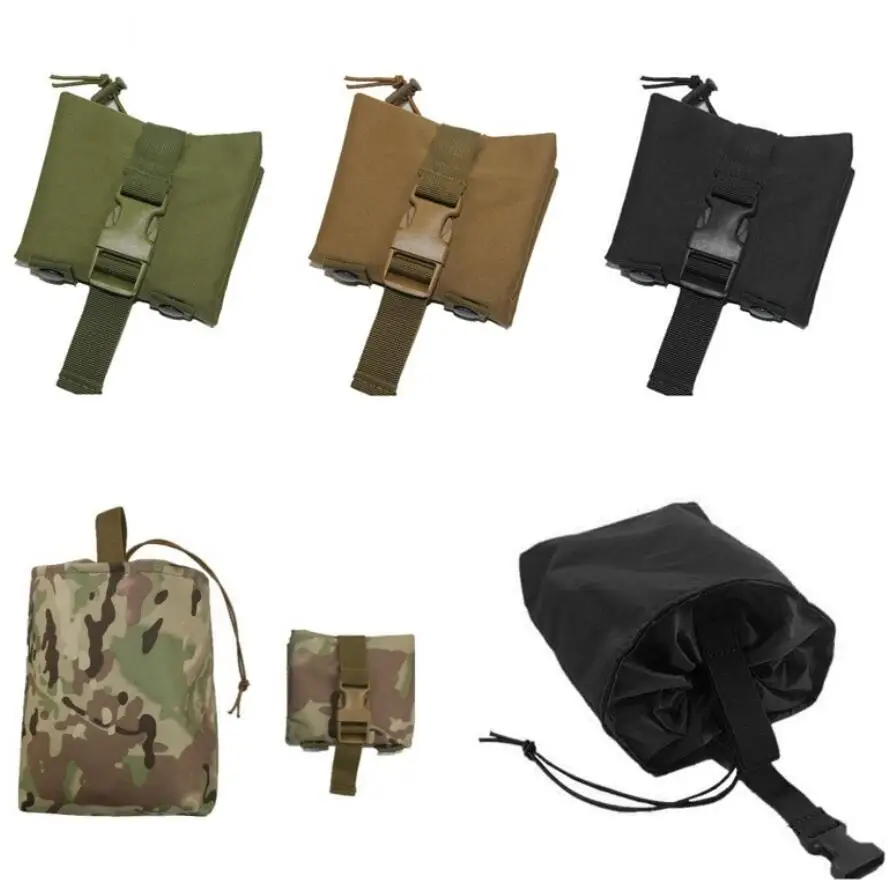 

Тактический съемный мешок MOLLE, складной мешок для переработки Mag, сумка для восстановления, магазин для охоты на шнурке