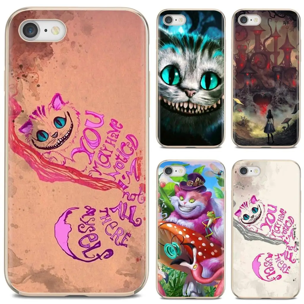 

Silicone Cover For iPhone 10 11 12 Pro Mini 4S 5S SE 5C 6 6S 7 8 X XR XS Plus Max 2020 Cheshire-Cat-alice-in-wonderland-anime