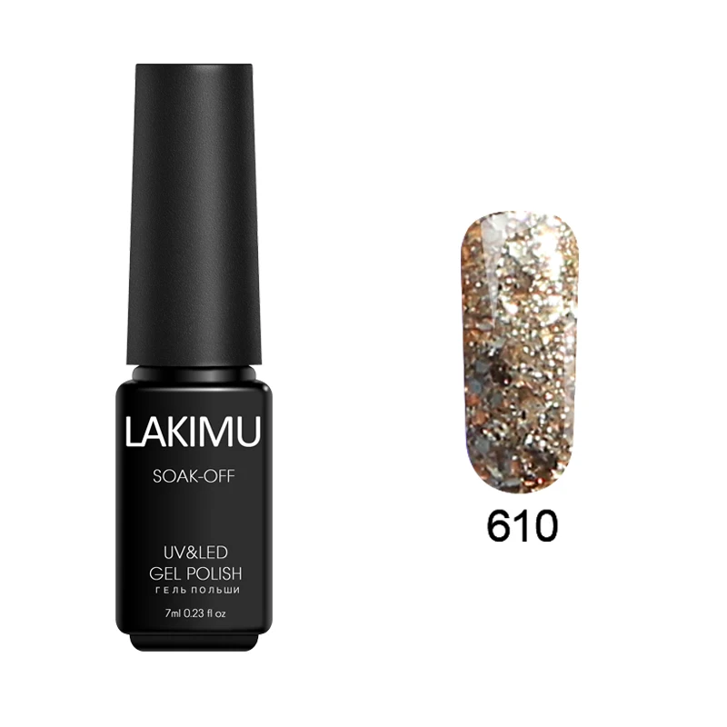 610 Lakimu 3D Алмазный Блеск Bluesky Гель-лак для ногтей долговечный супер звезда замочить от УФ светодиодный Гель-лак для ногтей Перманентный акриловый набор для ногтей - Цвет: 610