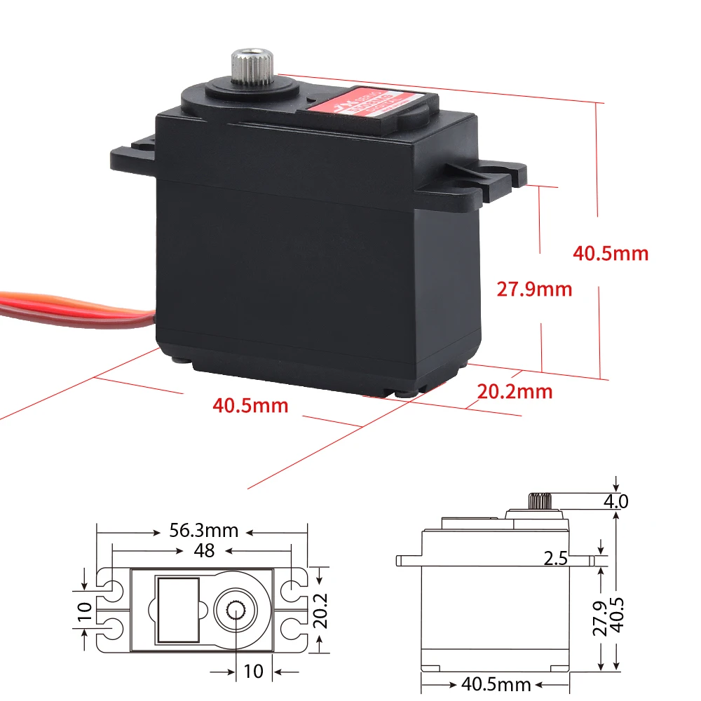 JX Servo PDI-5508MG 55,6 г 8,2 кг без сердечника металла Шестерни цифровой сервопривод для вертолета RC автомобиль грузовик багги робот-манипулятор лодк... от AliExpress WW