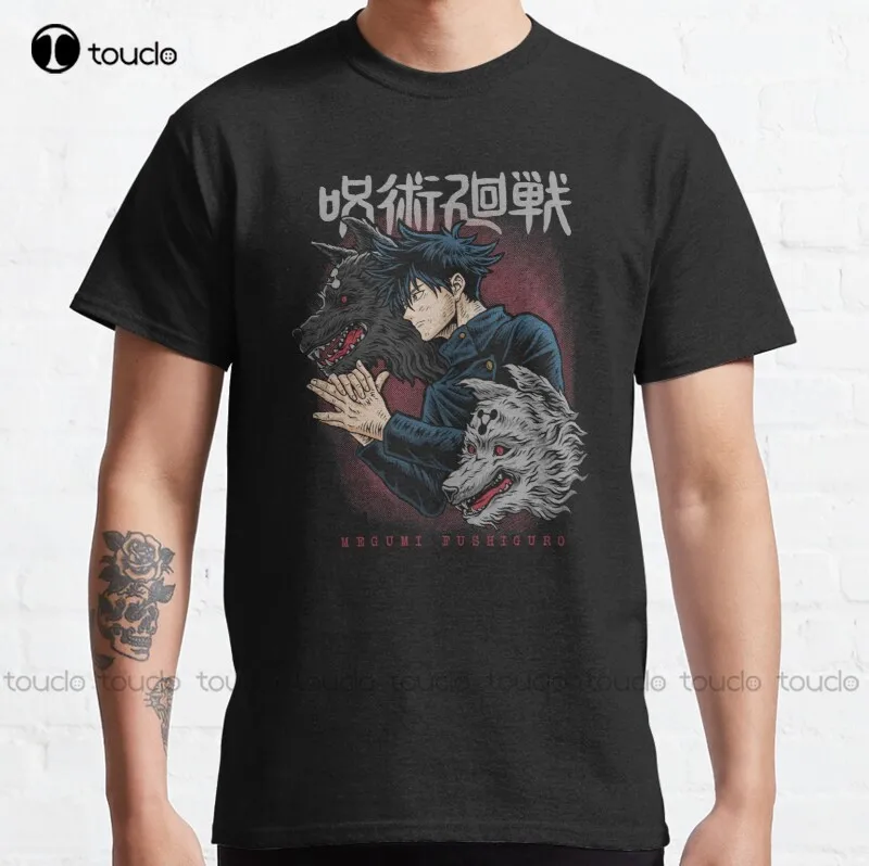 

New Megumi Fushiguro Jujutsu Classic T-Shirt Cotton Tee Shirt S-5Xl