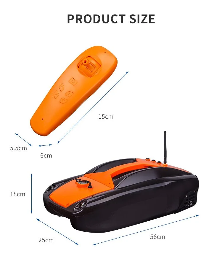 Новое поступление 5200 мАч 500 м радиоуправляемая скоростная лодка рыболокатор