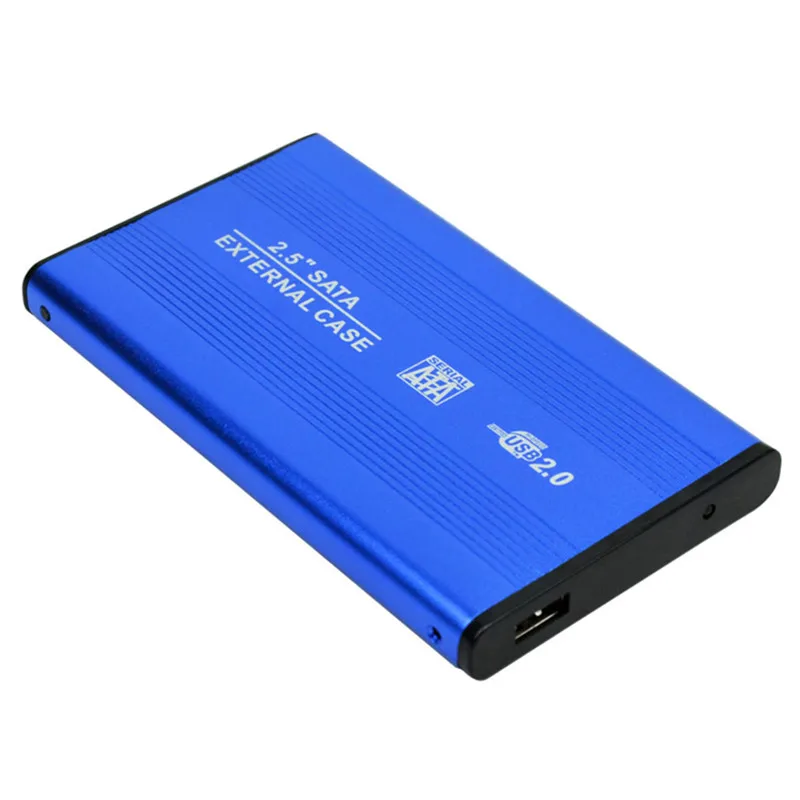 

Чехол для жесткого диска SATA-USB 2,0, новый алюминиевый металлический чехол для внешнего жесткого диска 2,5 дюйма, чехол для жесткого диска 2,5 дюй...