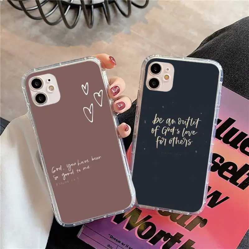 Прозрачный чехол для телефона с изображением Иисуса христианской веры Креста