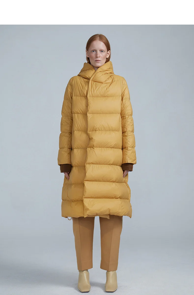 

clothes the same the new winter 2020 down jacket, medium and long simple and fashionable