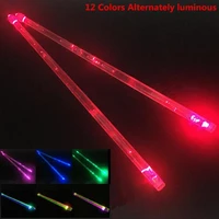 5a polymer material drumstick 12 colors alternately noctilucent glow in the dark stage performance luminous jazz drumsticks hot