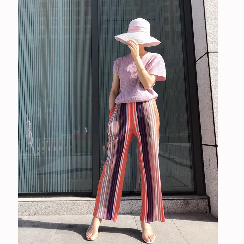 LANMREM 2020 новая весенняя модная женская одежда в винтажном стиле плиссированные