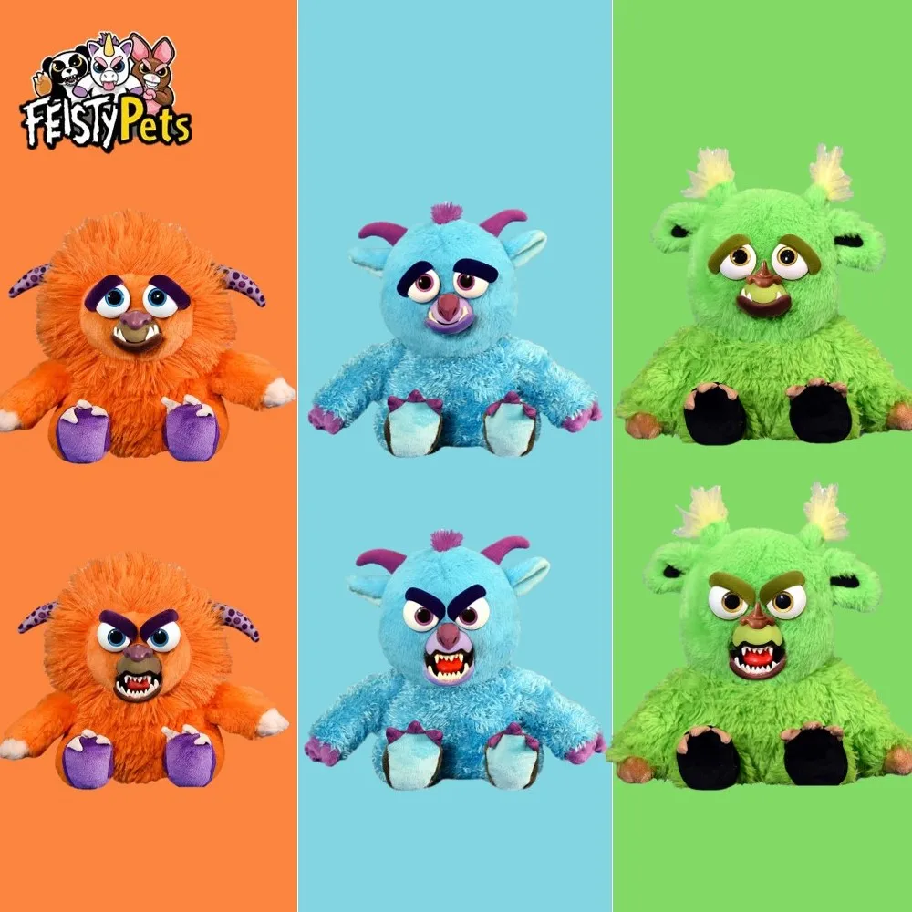 Игрушки для домашних животных Feisty мягкие плюшевые куклы монстры игрушки в