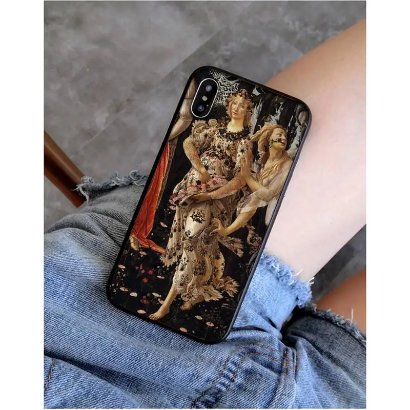 Yinuoda Art Painting The Birth Of Venus Bling Cute Phone Case for iphone 11 Pro Max X XS MAX 6 6s 7 8 plus 5 5S 5SE XR SE2020
