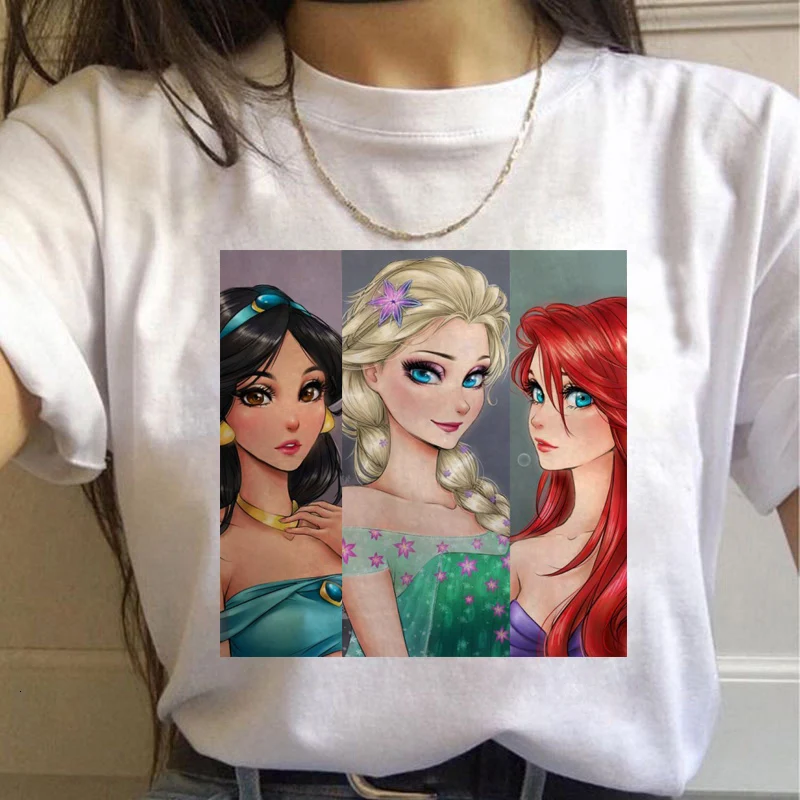 Женская футболка с коротким рукавом и круглым вырезом большого размера | одежда