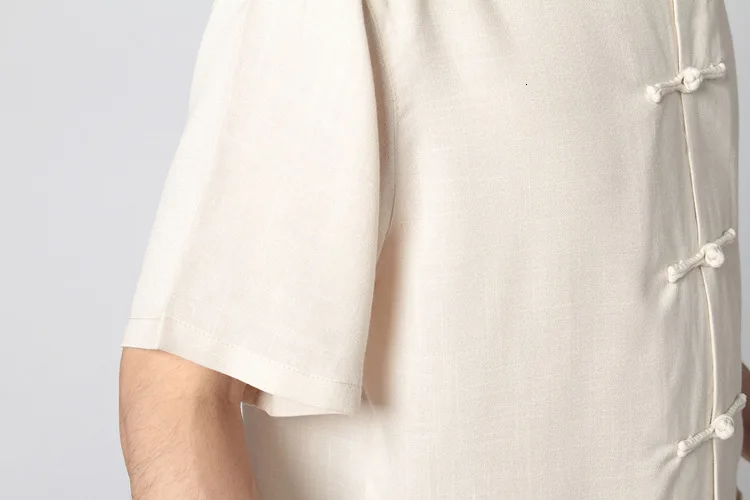 Китайская традиционная рубашка Кунг-фу тай-чи мужская повседневная хлопковая