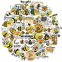 50 pcs inspirational bee stickers for car styling bike motorcycle phone laptop travel luggage cool funny sticker jdm decal