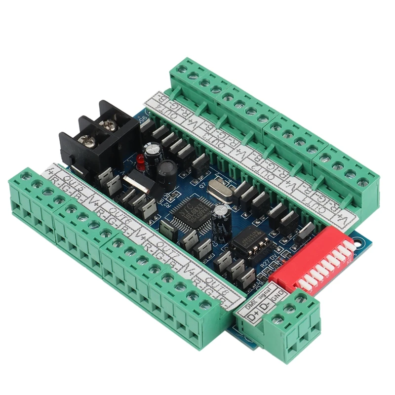 24 канала 3A 8 Group Easy DMX512 декодер световая панель модуль RGBW светодиодный контроллер
