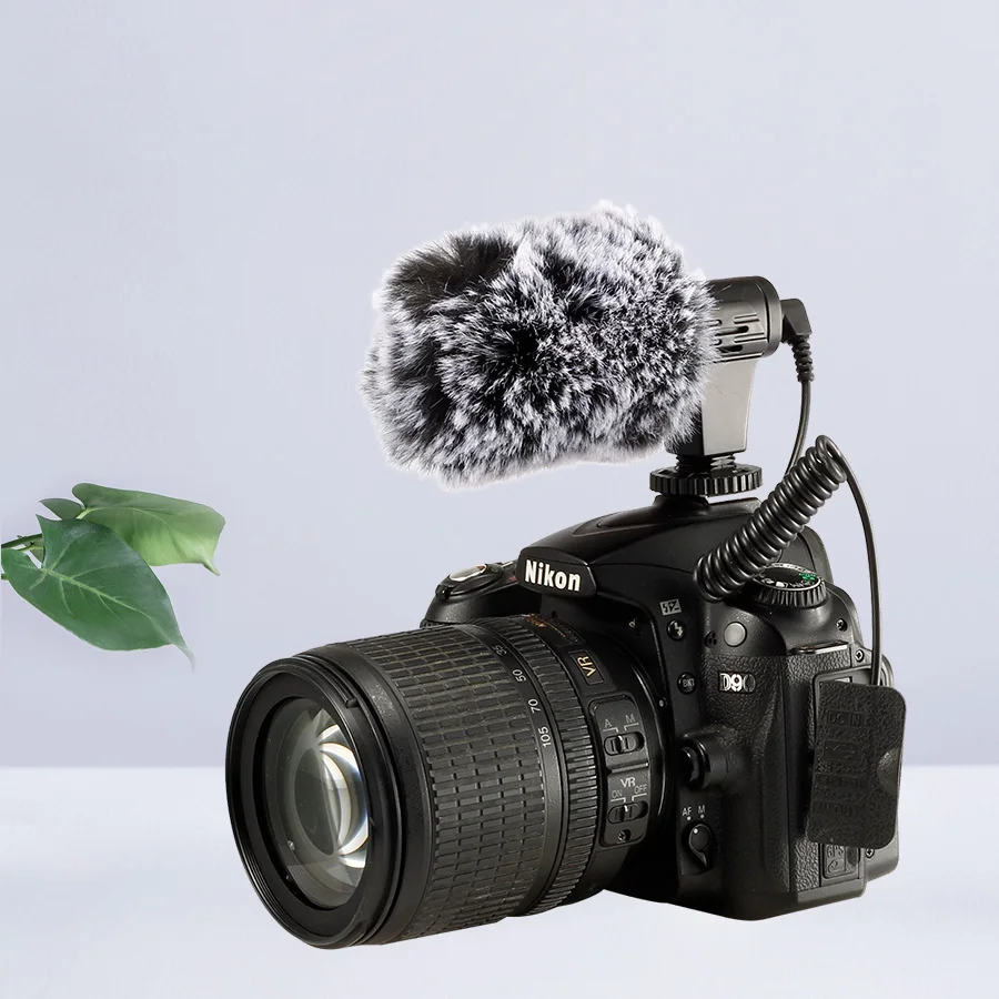 Mamen микрофон мини портативный 3,5 мм конденсатор для SLR DSLR Смарт видео камера Открытый интервью микрофон с муфтой