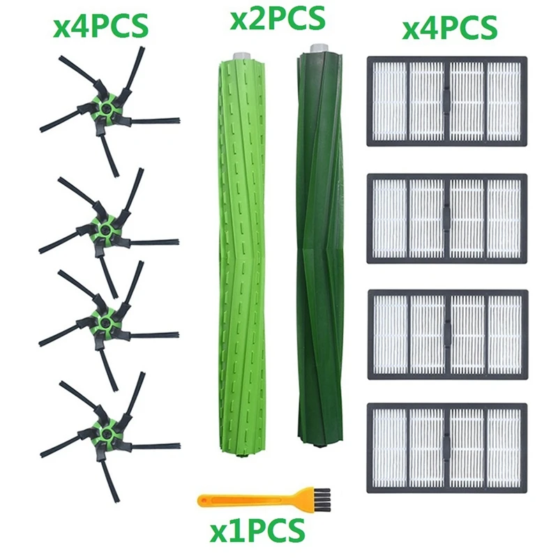 

2 Set for IRobot Roomba Vacuum Cleaner Accessories: 1 Set HEPA Filter Dust Bags & 1 Set Roller Brushes