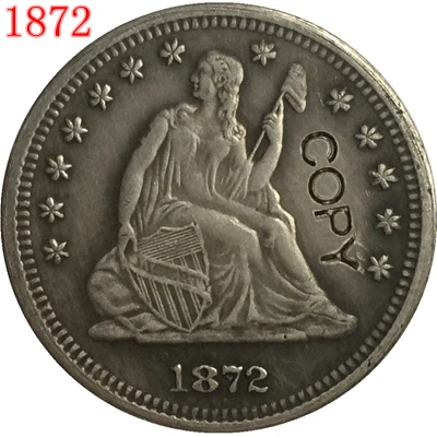 

Копии монет США 1872 P,CC,S LIBERTY SEATED четверть доллара