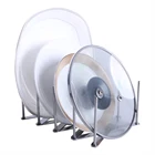 Выдвижной Держатель для крышек кастрюль подставка для ложек для крышек кастрюль из нержавеющей стали Подставка для совков Органайзер крышки посуды