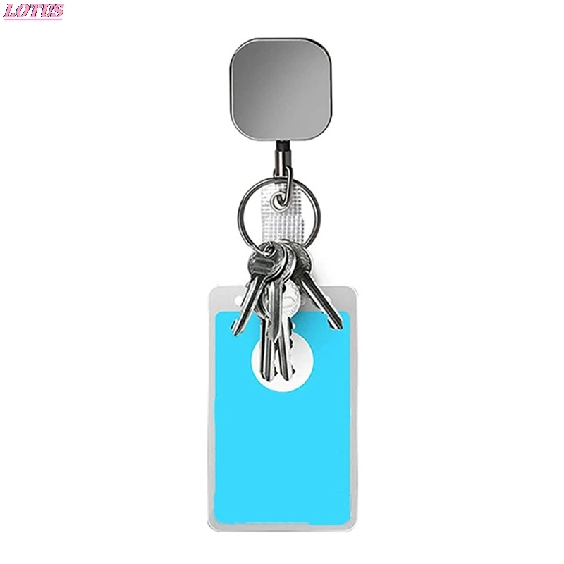 

Brand New 1 Pcs Fashion Square Metal Retractable Nurse Badge Reel Clip Badge Holder Students Doctor ID Card Holder