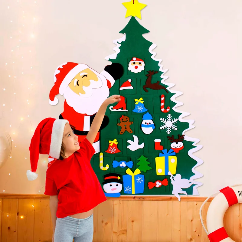 3D DIY войлочные елочные украшения для рождественские дома Рождественский подарок