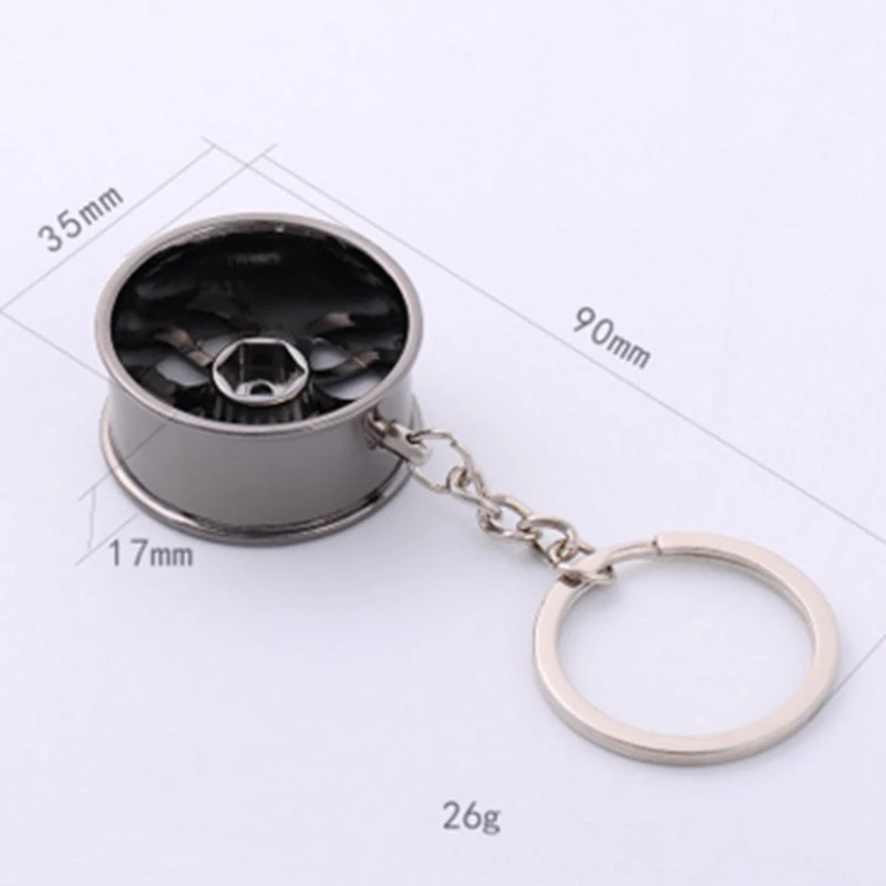 

2021 New 1pc Car Wheel Keychain,Waist Key Ring,Chain Link,Creative Car Key Ring