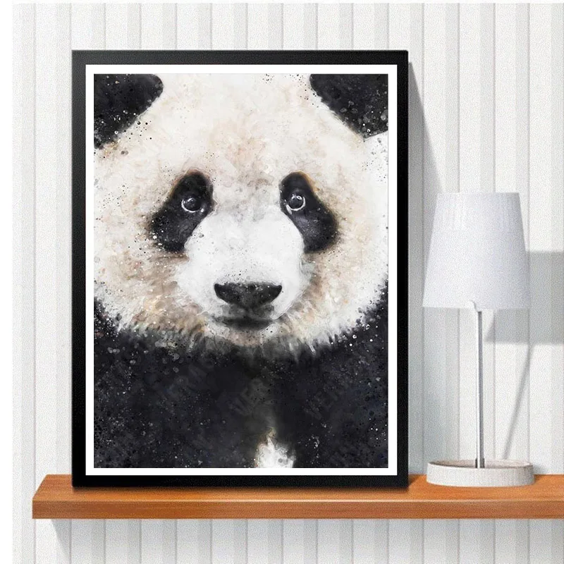 Акварельный Лев медвежонок панда лиса тигр алмазная живопись на холсте 5D DIY