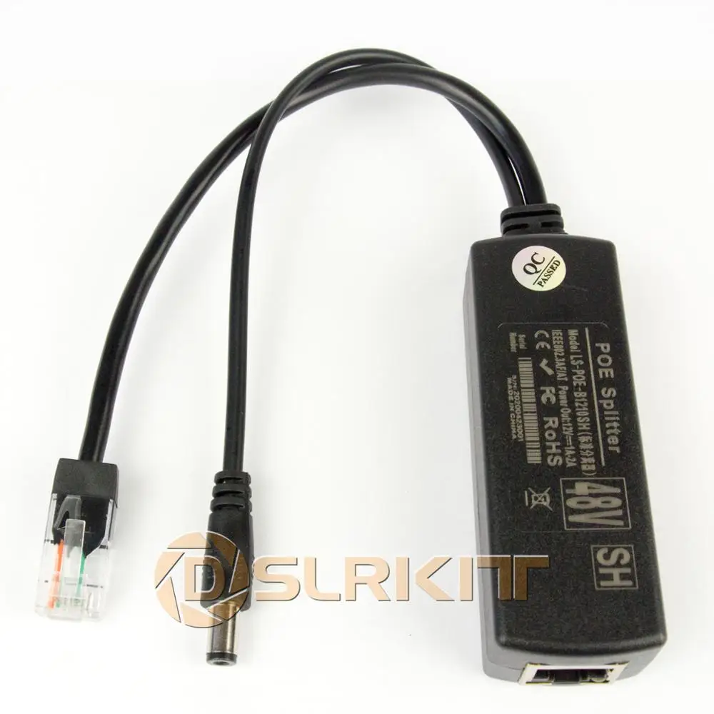 12 шт. DSLR комплект стандартный тип питания от 48 В до 1A 2A IEEE802.3af|power splitter|power ethernetpower over