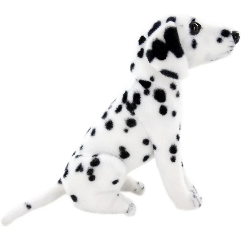 

Реалистичные набивные животные, собака, плюшевые игрушки, далматинская сидячая имитация, домашний декор, подушка для детей, подарки на день ...