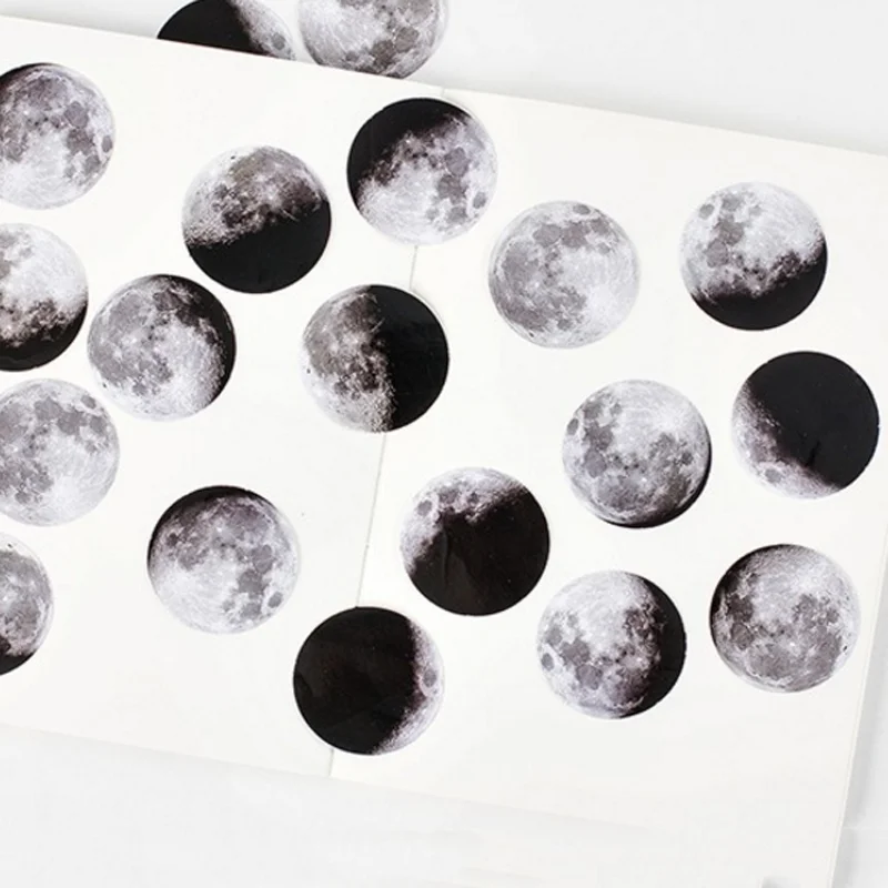 45 шт./лот Moon Space Planet Sticky Notes DIY Скрапбукинг дневник декоративные блокноты круглая