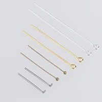 200pcslot 15 20 30 35 40 45 50mm eye ball flat head pins earrings diy findings accessories headpins for jewelry making supplies