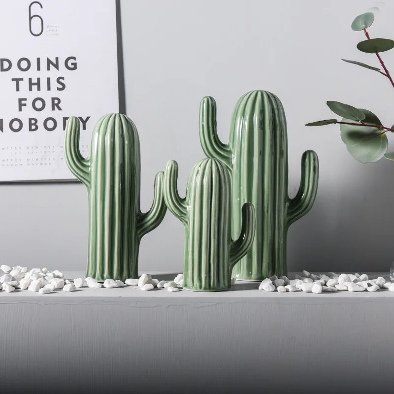Керамическое растение кактус для гостиной украшение укладки Xianren колонка дома