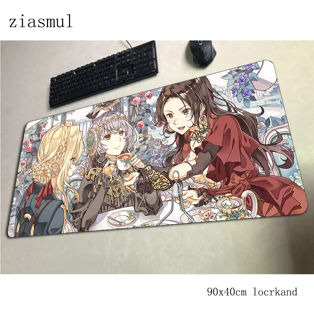 Фиолетовый Коврик для мыши evergarden 90x40 см коврики в стиле аниме лучший игровой
