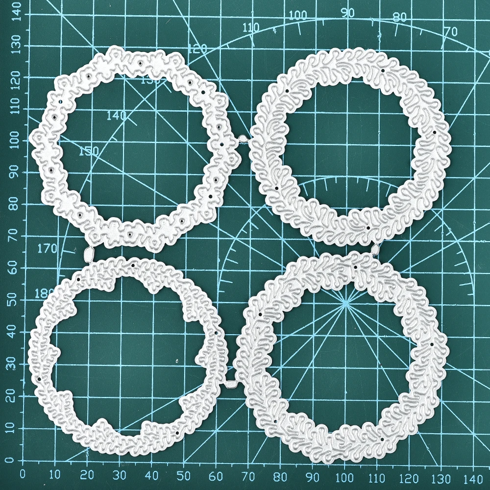 DiyArts венок металлический Трафаретный вырубной штамп для изготовления открыток