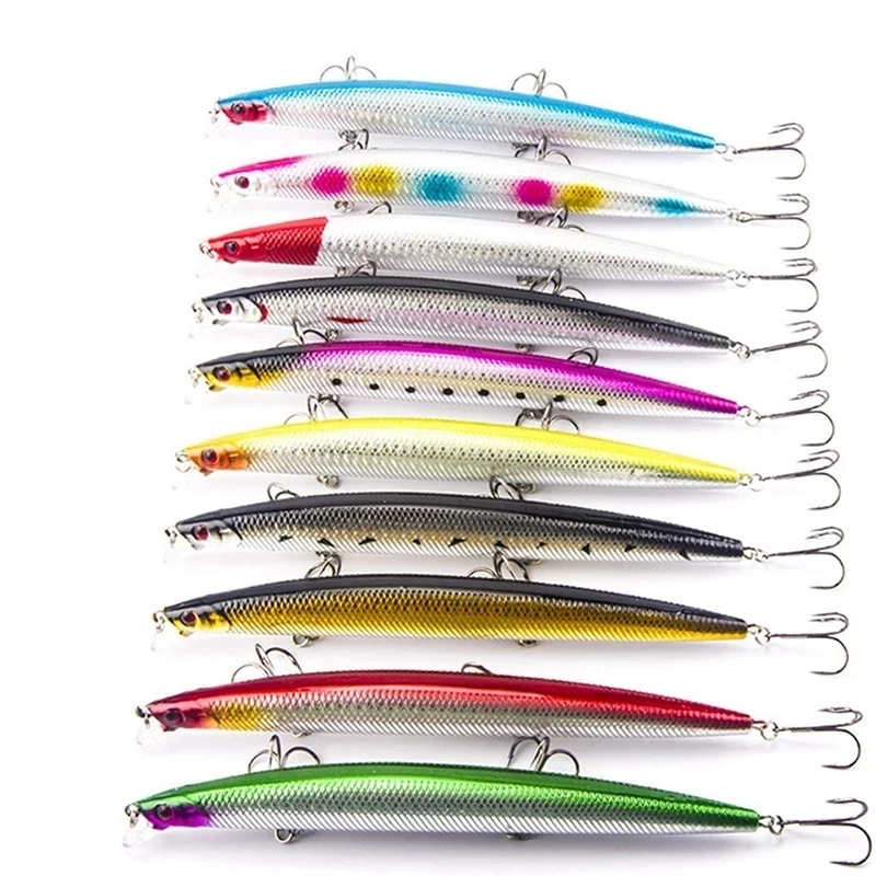 10 шт./лот приманка в виде гольяна 18 см 26 г пластиковая для Глубоководной Рыбалки