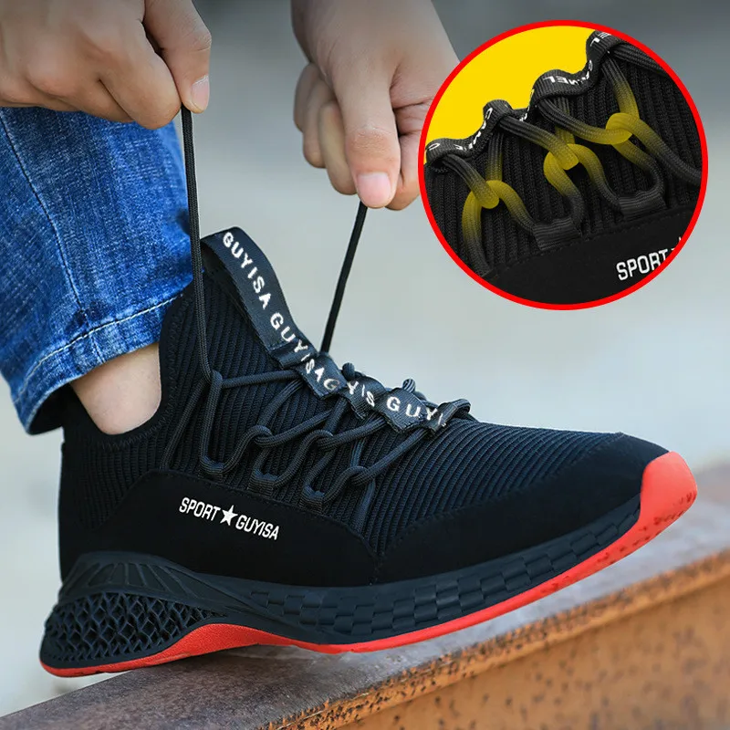 Защитная обувь мужские защитные ботинки со стальным носком удобная мужская с