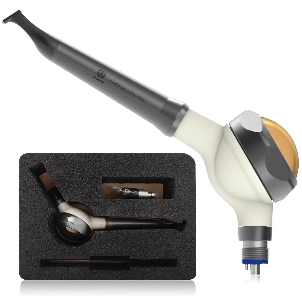 

AI-Prophy-Air-M4 Teeth Whitening Intra Oral Spray Handpiece 4 Hole Dental Tooth Cleaning Air Prophy Polishing Tools Instrument