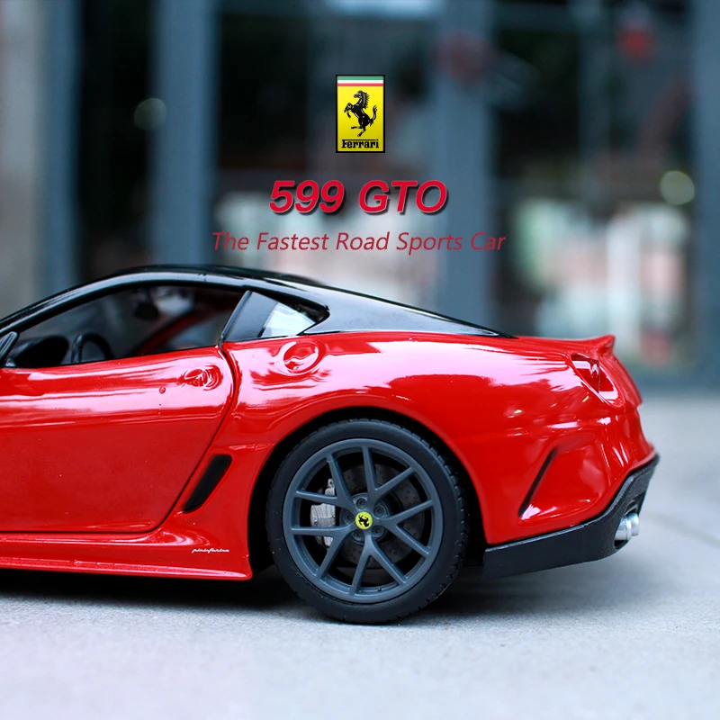 Весы Bburago 1/24 1:24 Ferrari 599 GTO Racing спортивный автомобиль литой Дисплей сплав