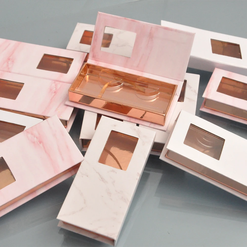 

10/Pcs Wholesale Eyelashes Package Box Lash Boxes Packaging custom logo Faux Cils False 25mm Mink Lashes Makeup Case Bulk Vendor